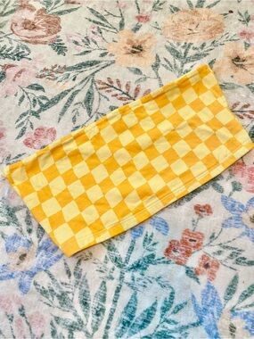 LA Hearts Checkered Bandeau